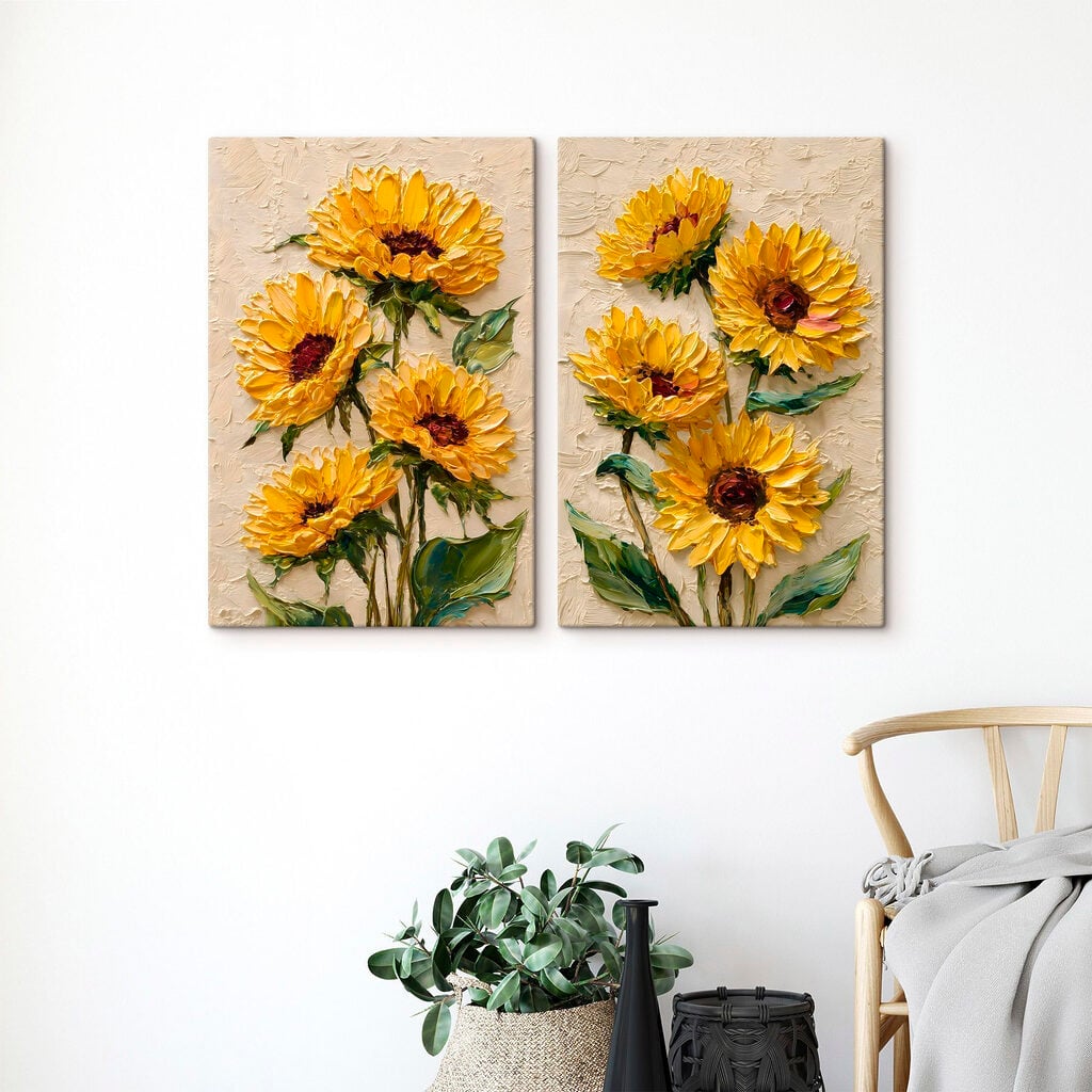Vibrant sunflowers in full bloom