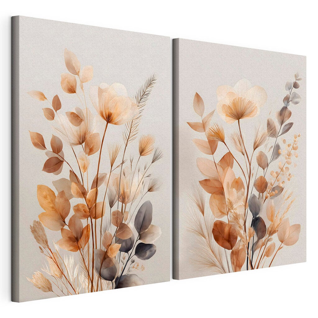 Delicate floral arrangements in soft hues