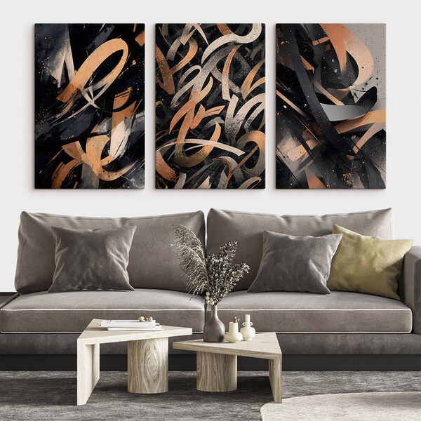 Group of art pieces