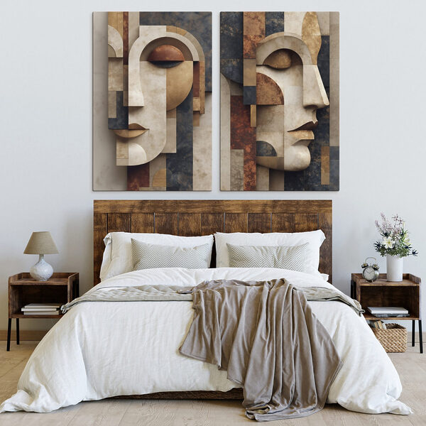Collage of a face