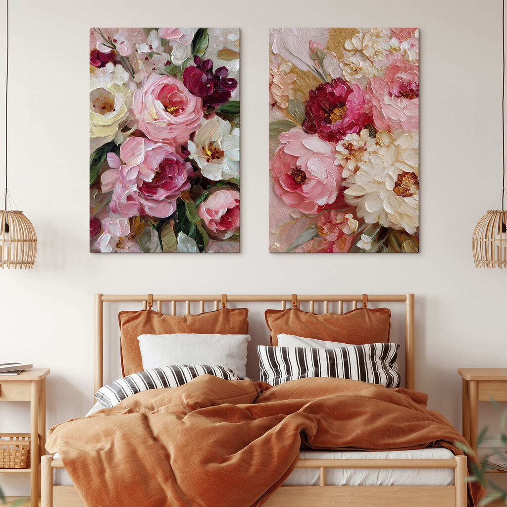 Blossoms in vibrant, soft hues