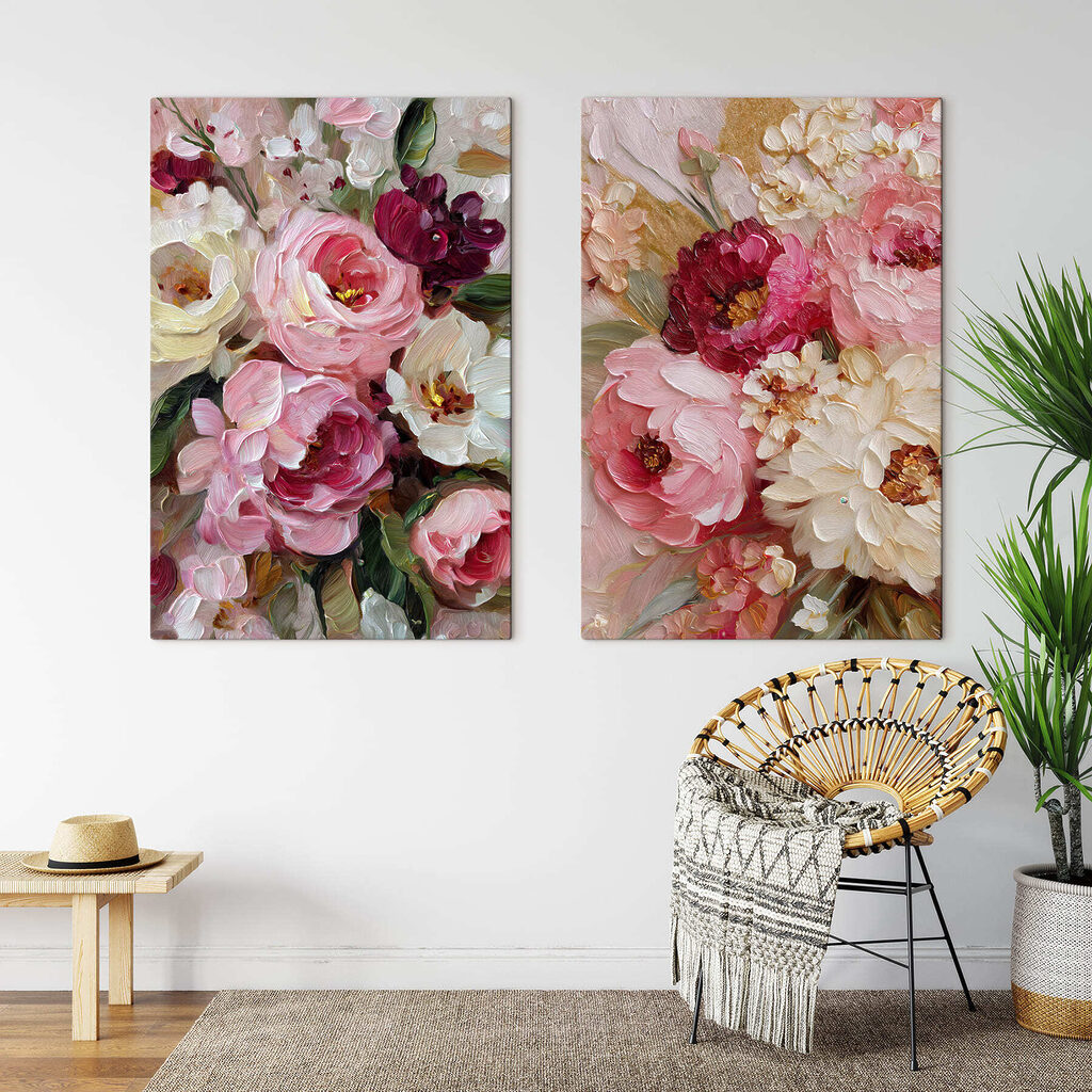 Blossoms in vibrant, soft hues