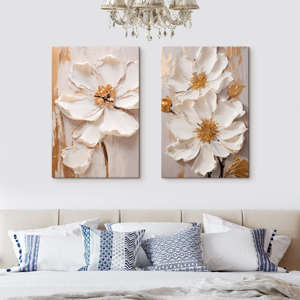 Delicate blooms in soft tones