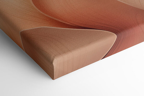 Flowing shapes in soft color palette