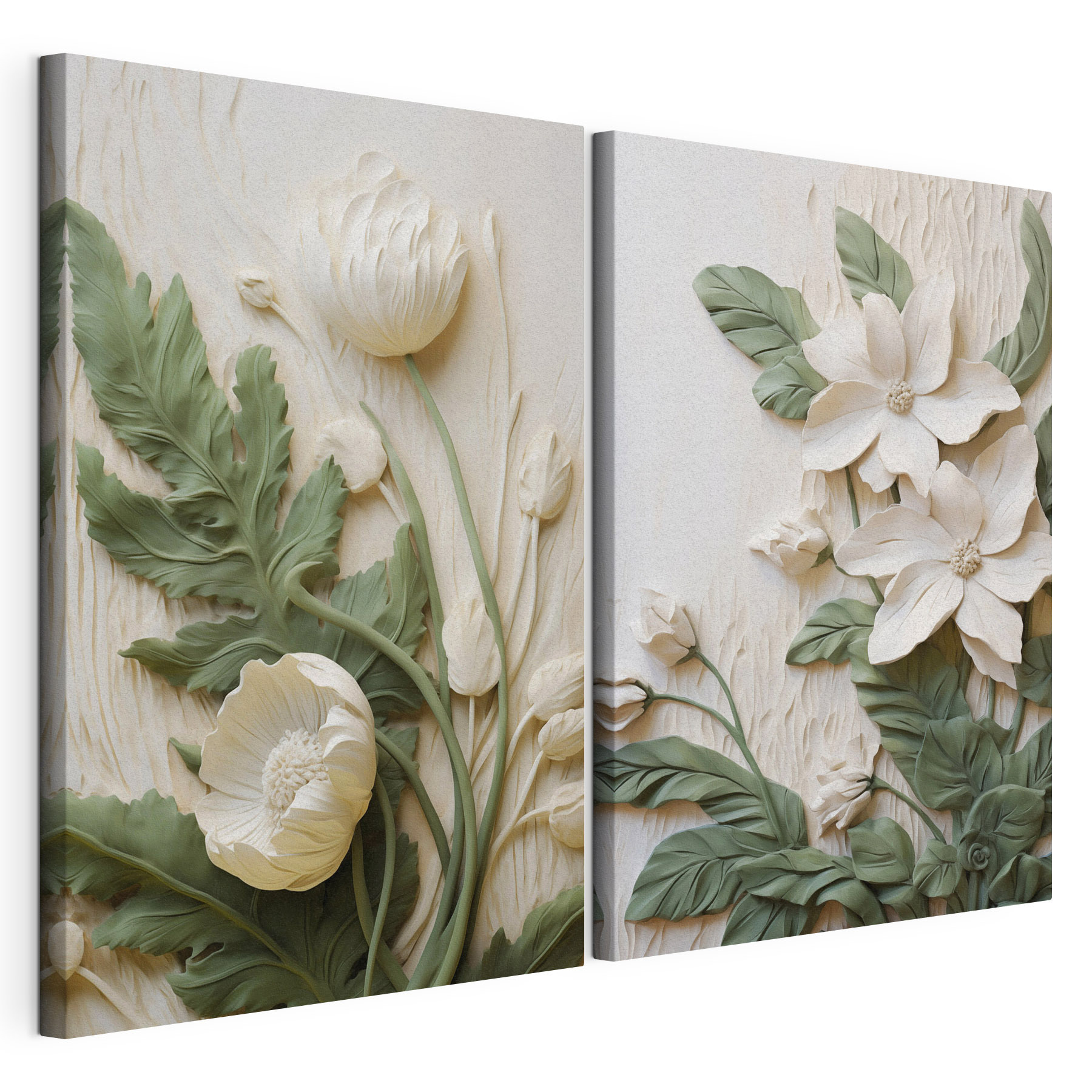 Elegant floral designs in soft hues