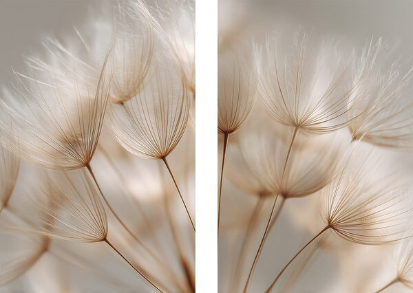 Delicate strands sway in gentle breeze