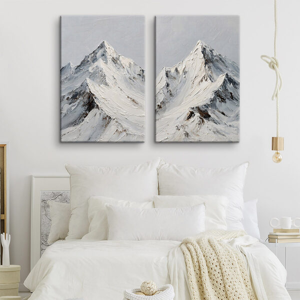 Mountain with snow on it