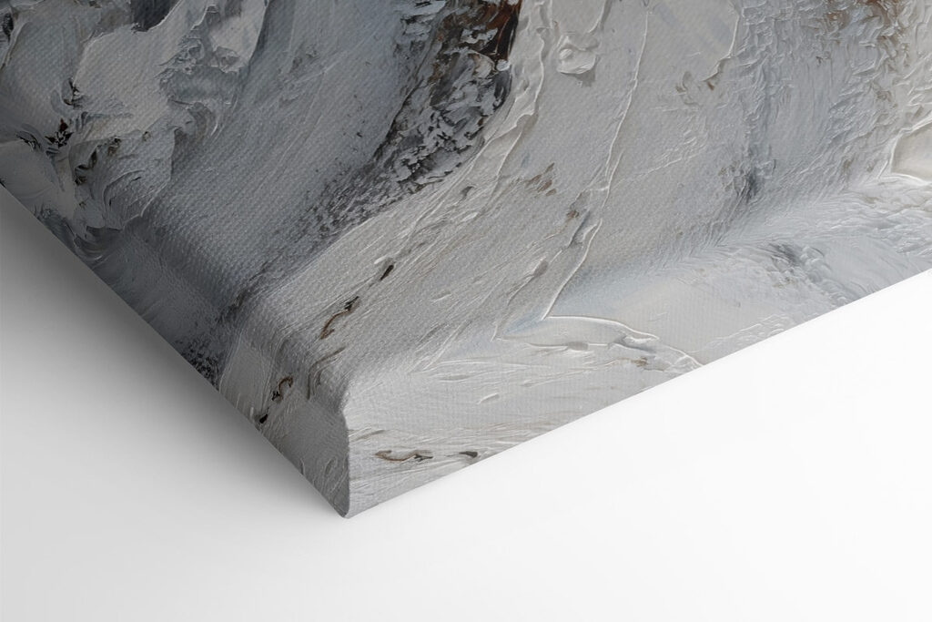 Mountain with snow on it