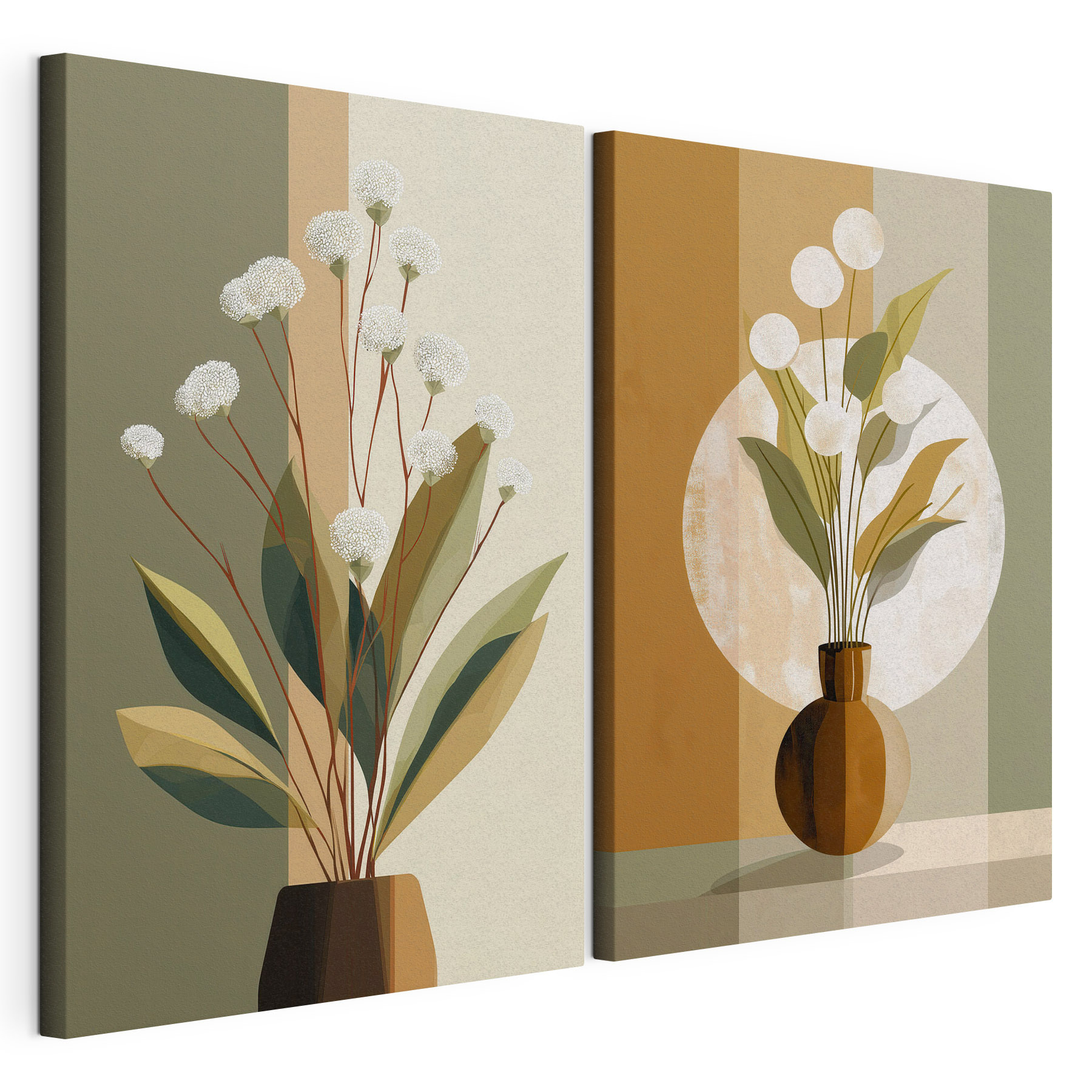 Painting of flowers in a vase
