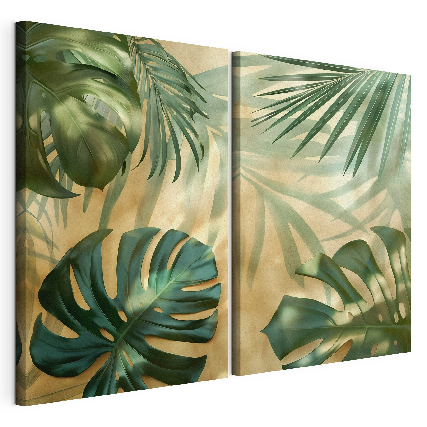 Collage of different types of leaves