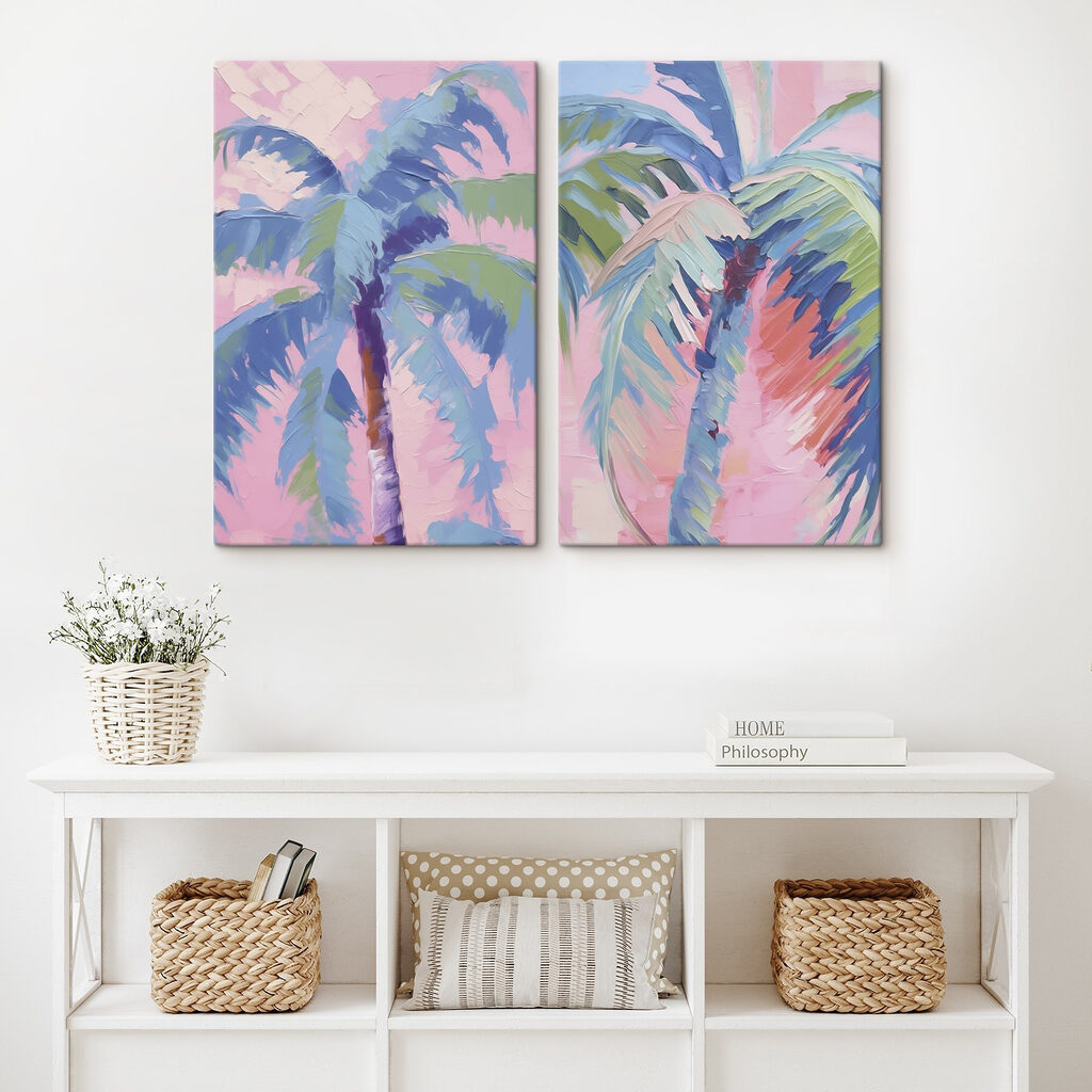 Painting of palm trees