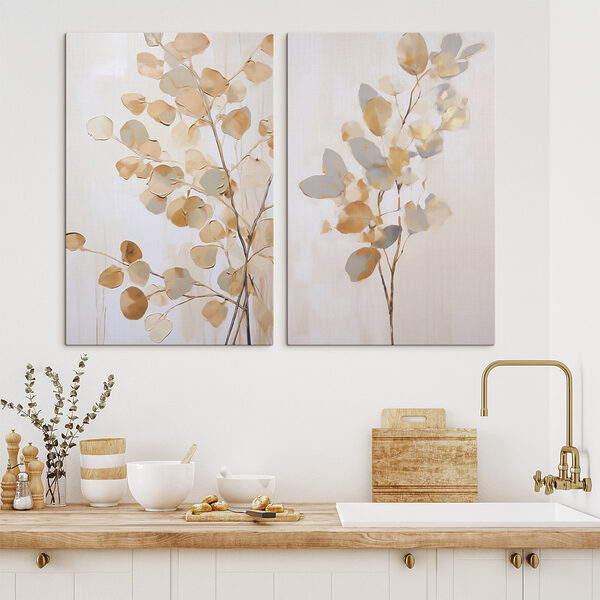 Painting of a tree with leaves