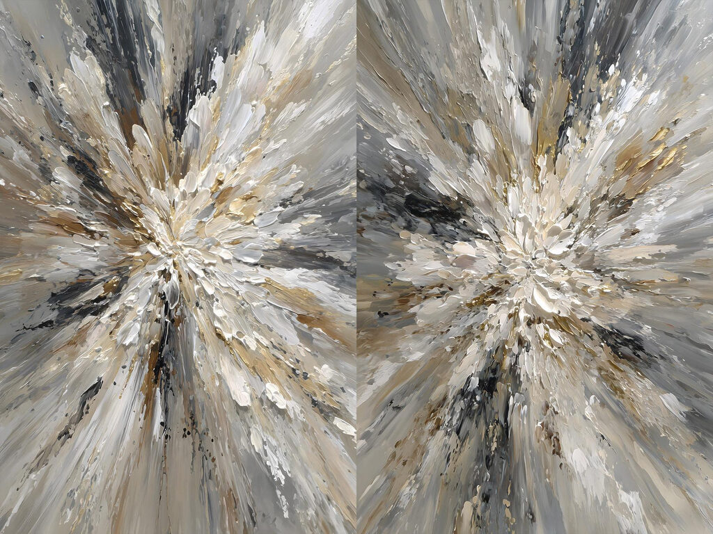 Dynamic burst of earthy tones