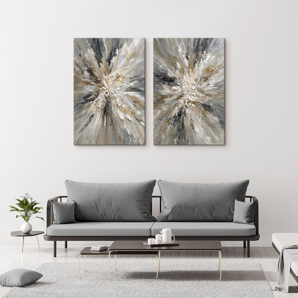 Dynamic burst of earthy tones