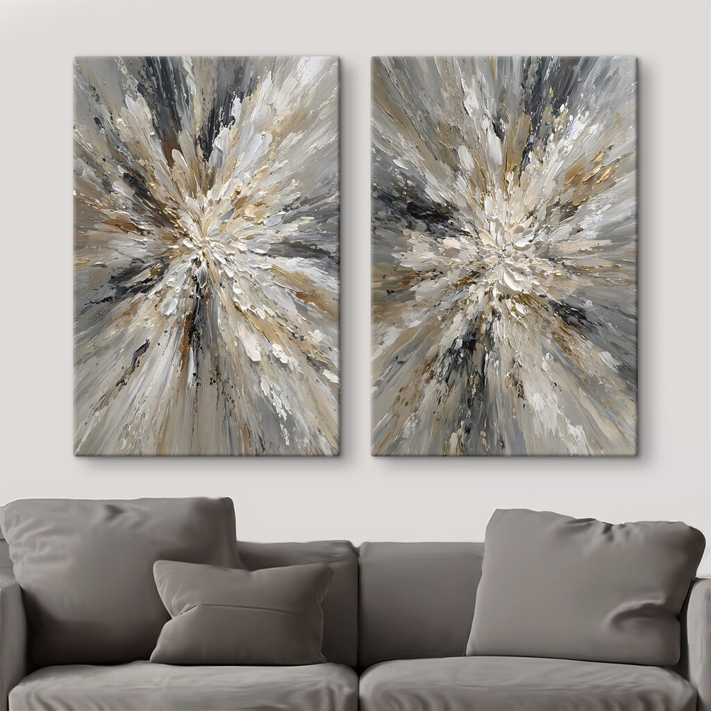 Dynamic burst of earthy tones