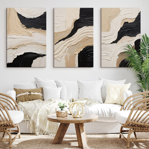 Abstract lines in neutral tones