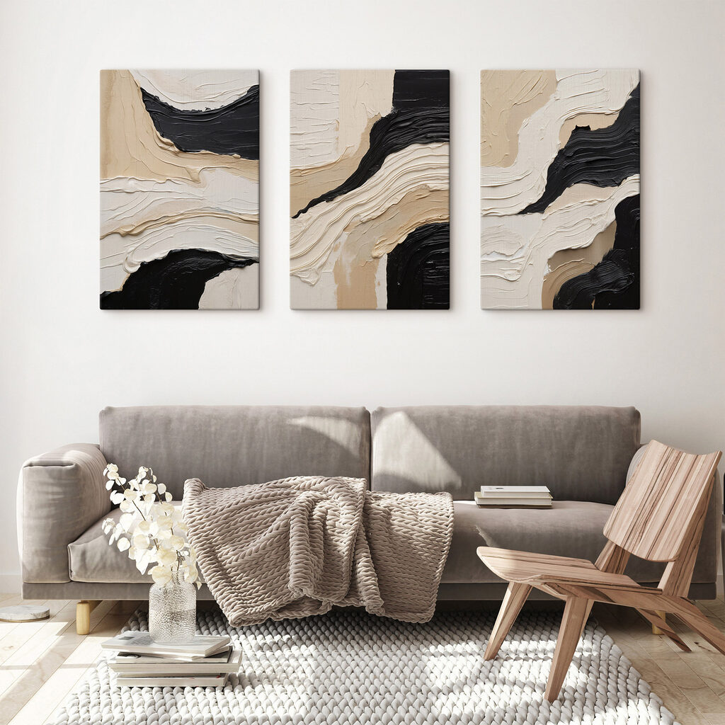 Abstract lines in neutral tones
