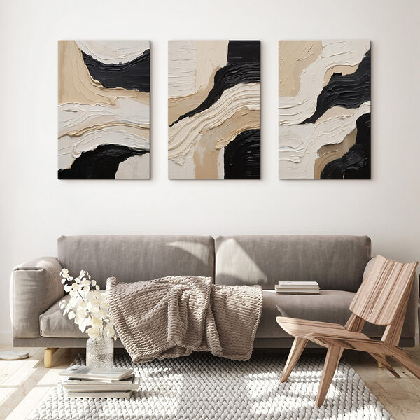 Abstract lines in neutral tones