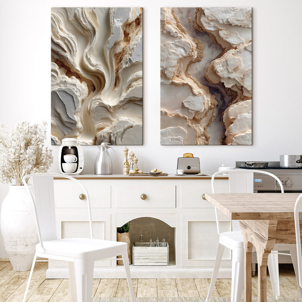 Flowing patterns of soft tones
