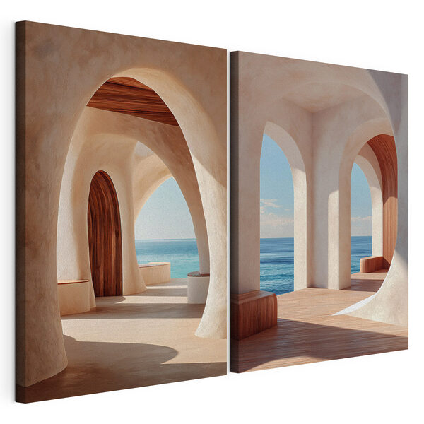 Room with a door and a bench
