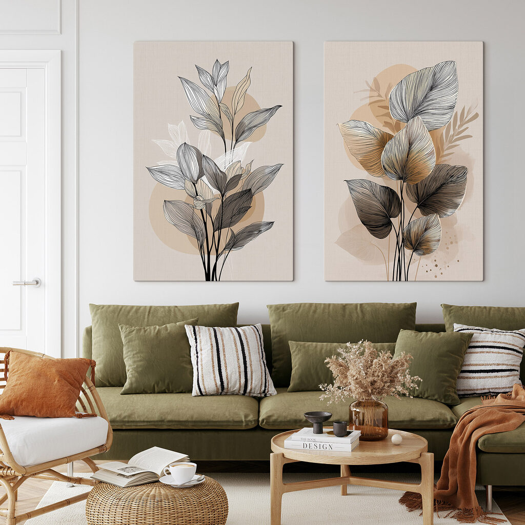 - Elegant botanical line art design
