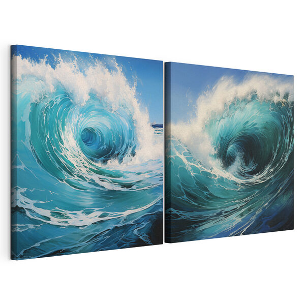 Collage of a wave