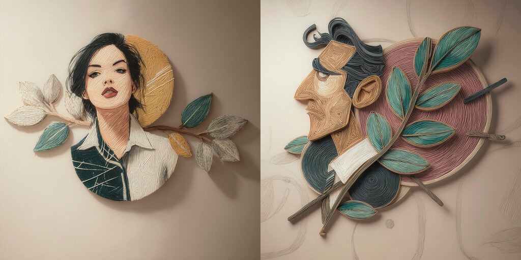 Collage of a man and a man's face