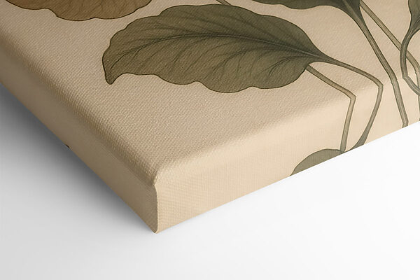 Delicate leaves in soft hues
