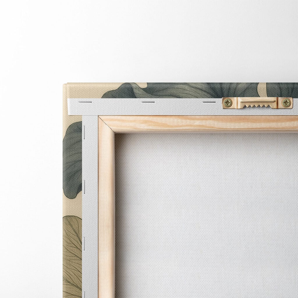 Delicate leaves in soft hues