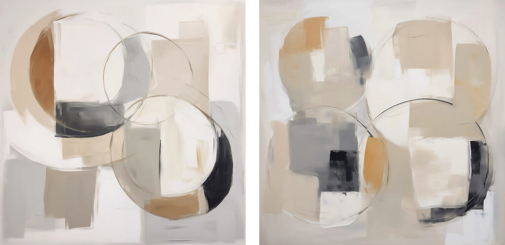 Pair of art pieces