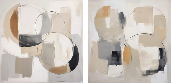 Pair of art pieces