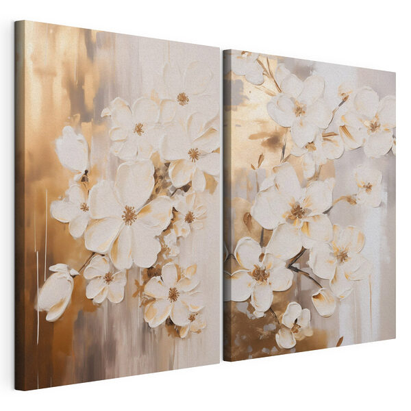 Delicate blooms in soft hues