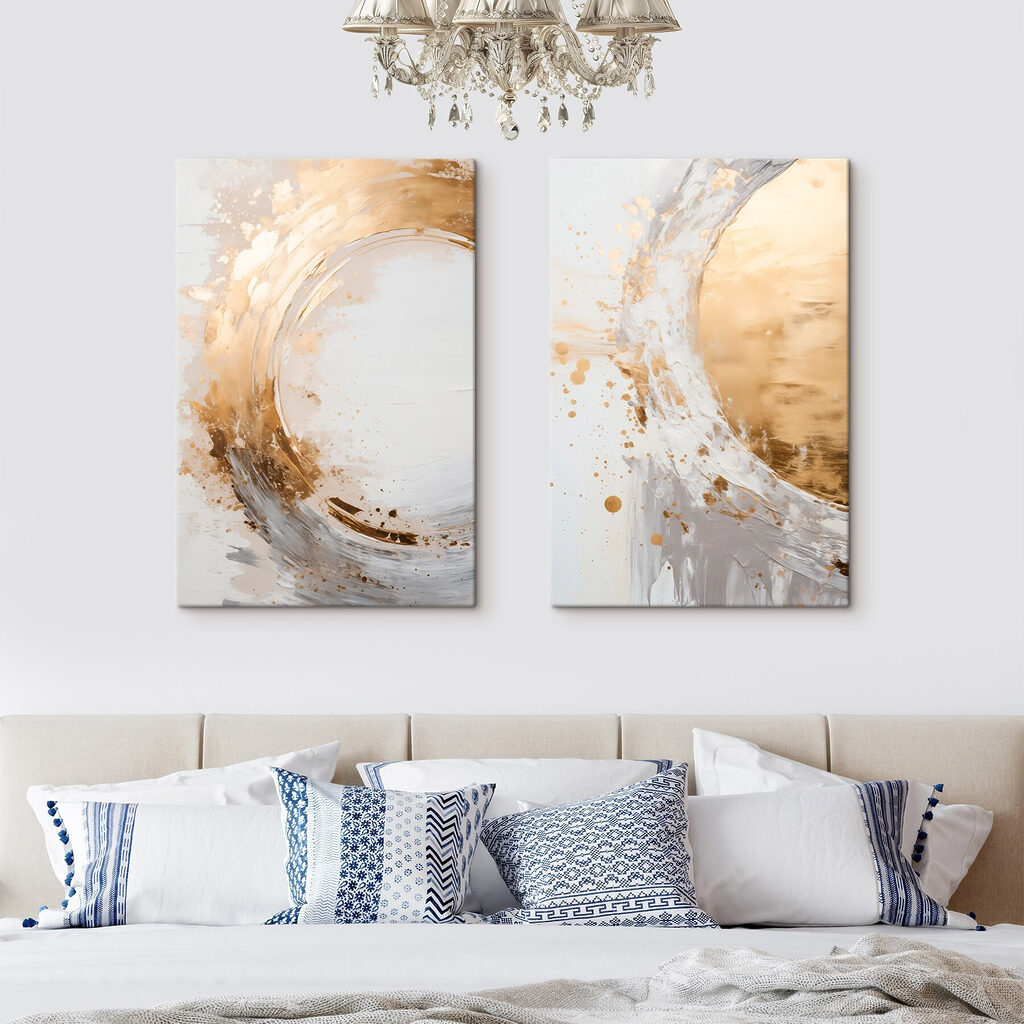 Dynamic swirls in light tones