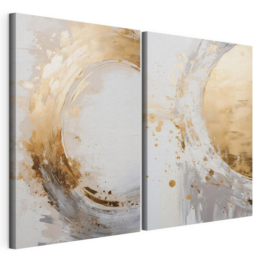 Dynamic swirls in light tones
