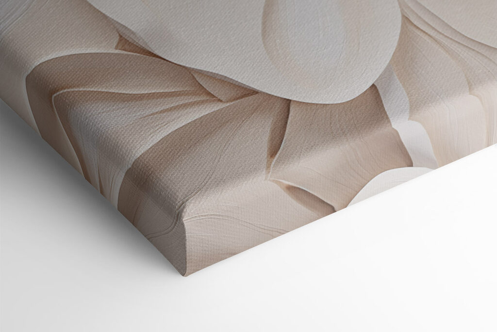 Collage of white paper flowers