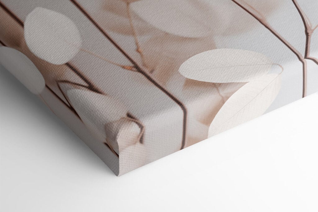 Delicate leaves in soft hues