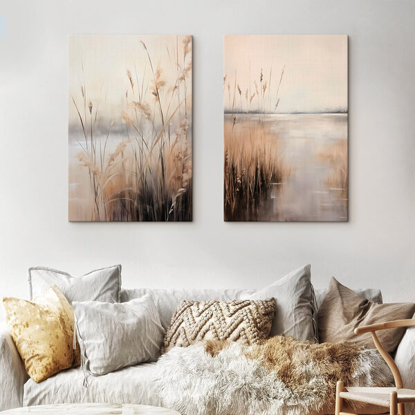 Painting of a marshy area