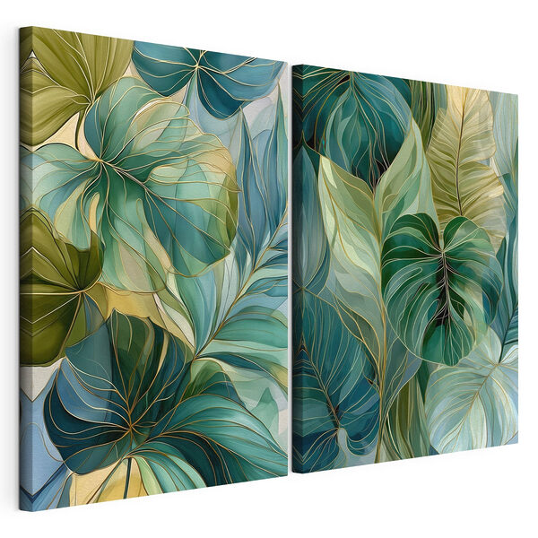 Collage of leaves