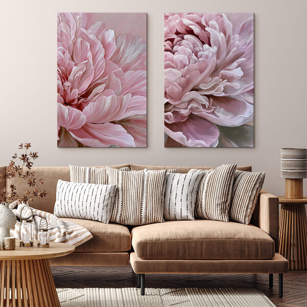Soft petals in delicate pink hues