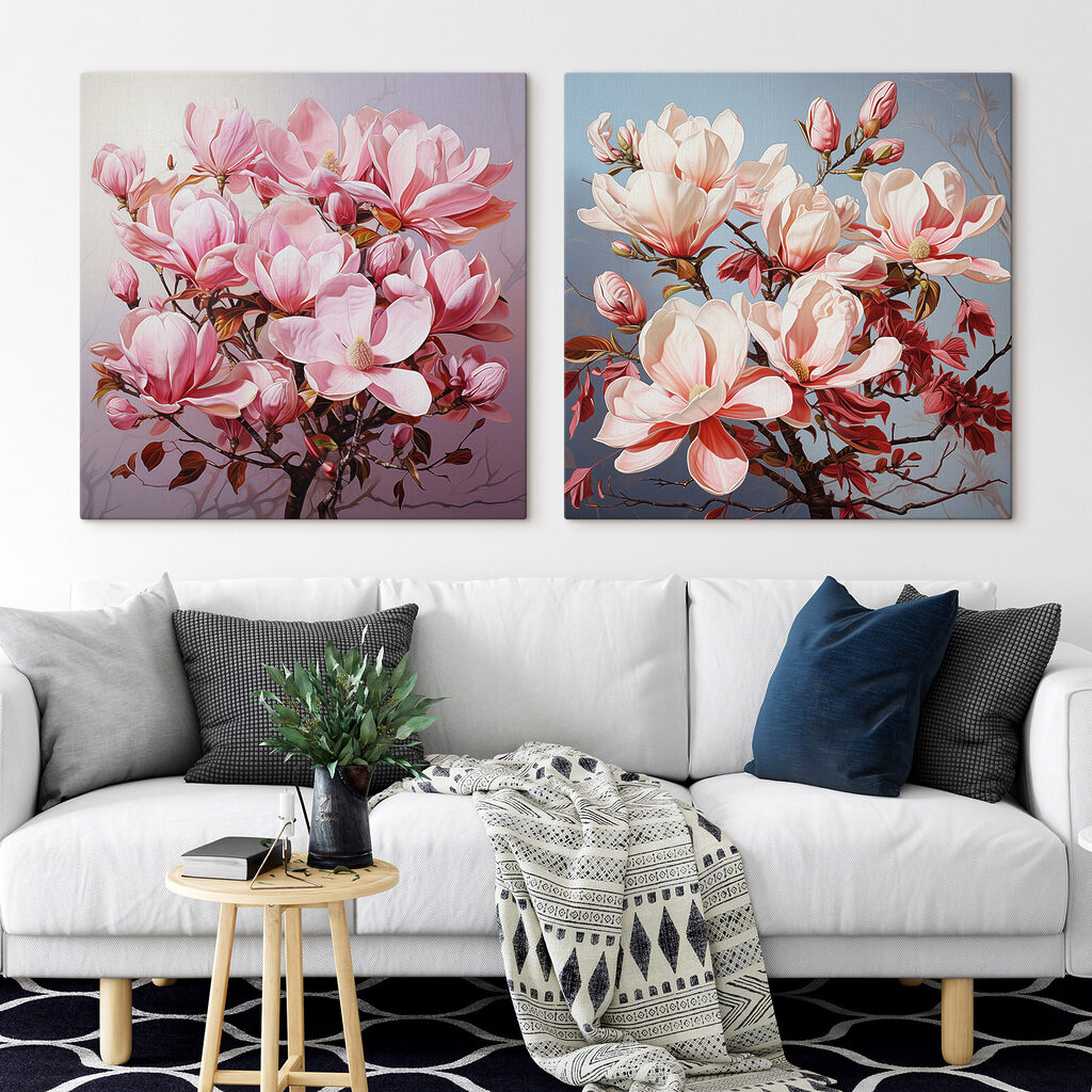 Elegant blossoms in soft hues