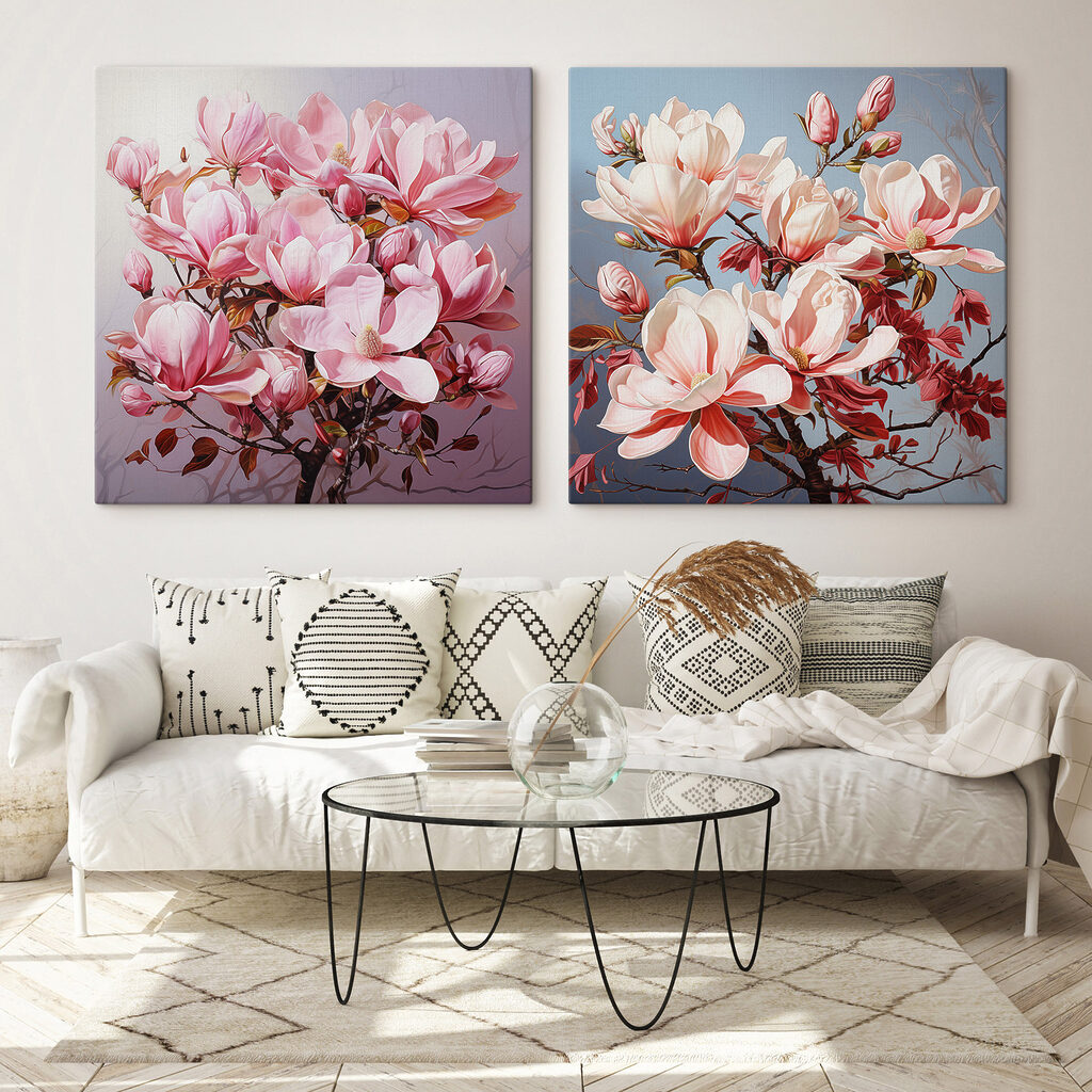 Elegant blossoms in soft hues