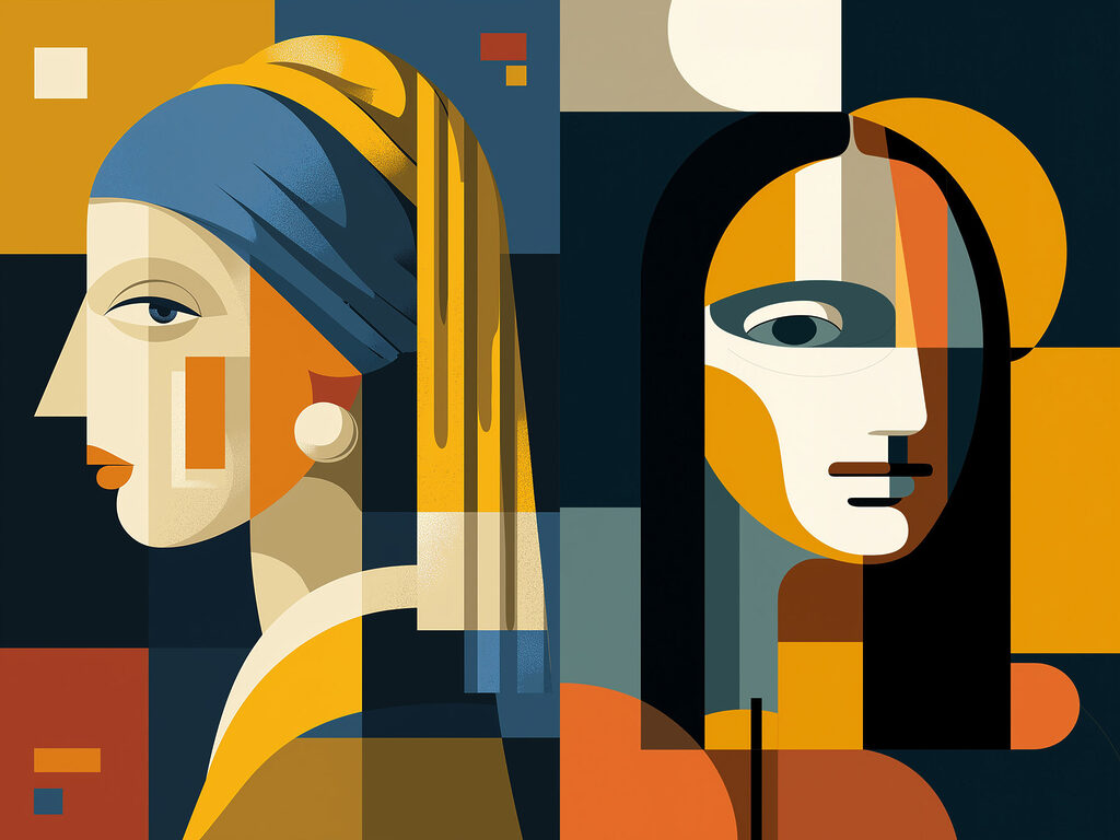 Couple of women's faces