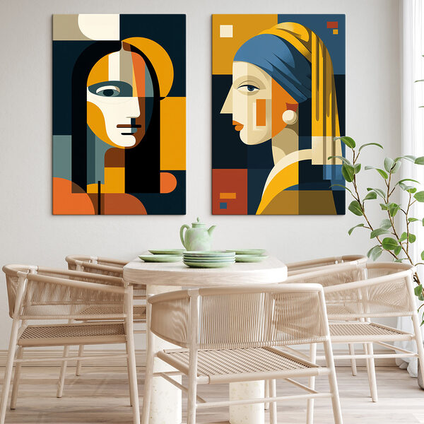 Couple of women's faces
