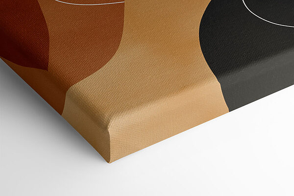 Serene abstract shapes in warm tones