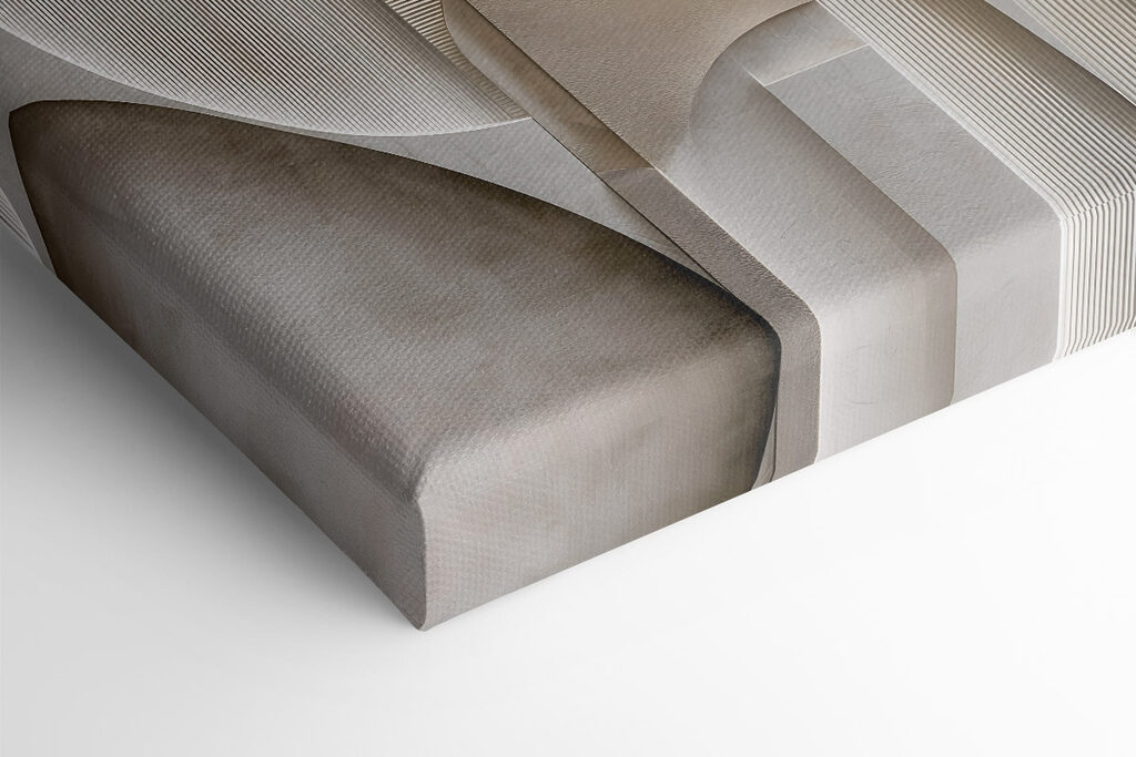 Abstract curves in soft neutral tones