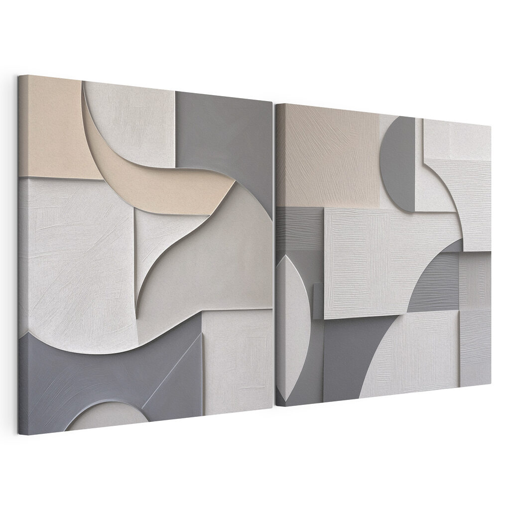 Abstract shapes in soothing colors