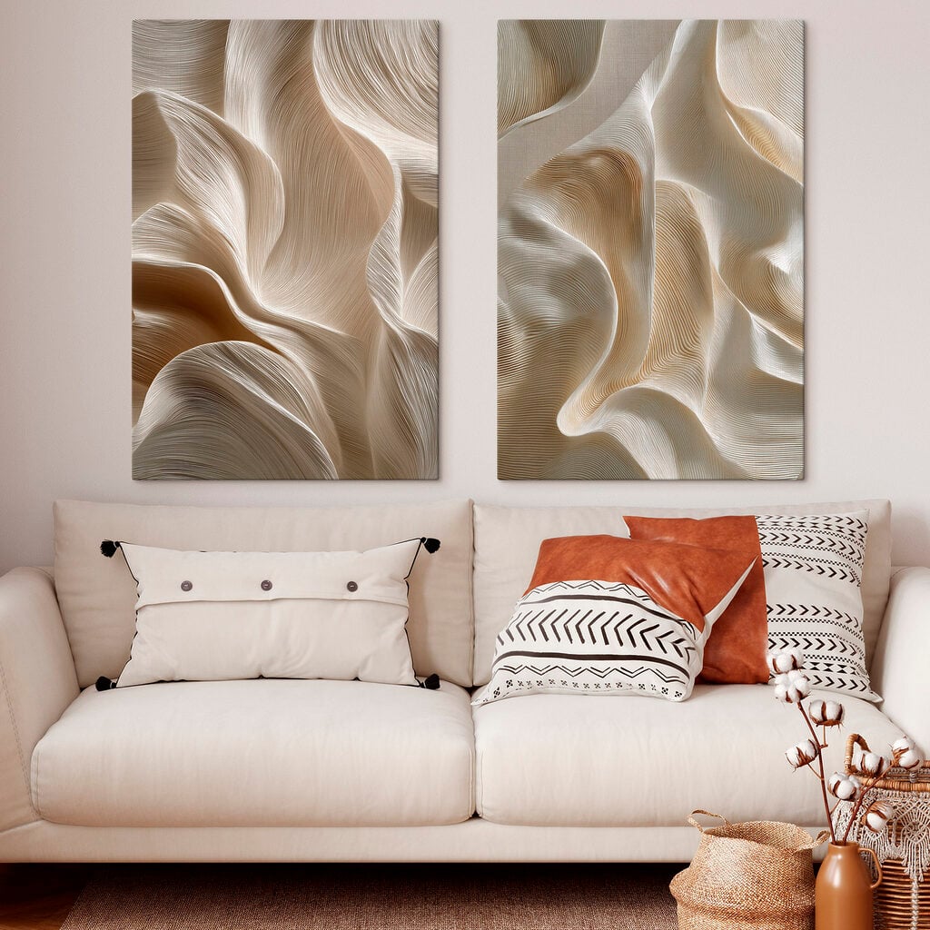 Flowing patterns in soft hues