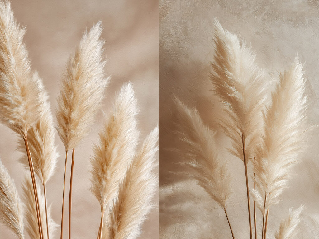 Delicate feathery plants in harmony