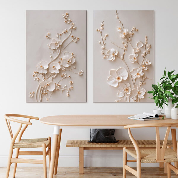 Elegant floral design in soft tones