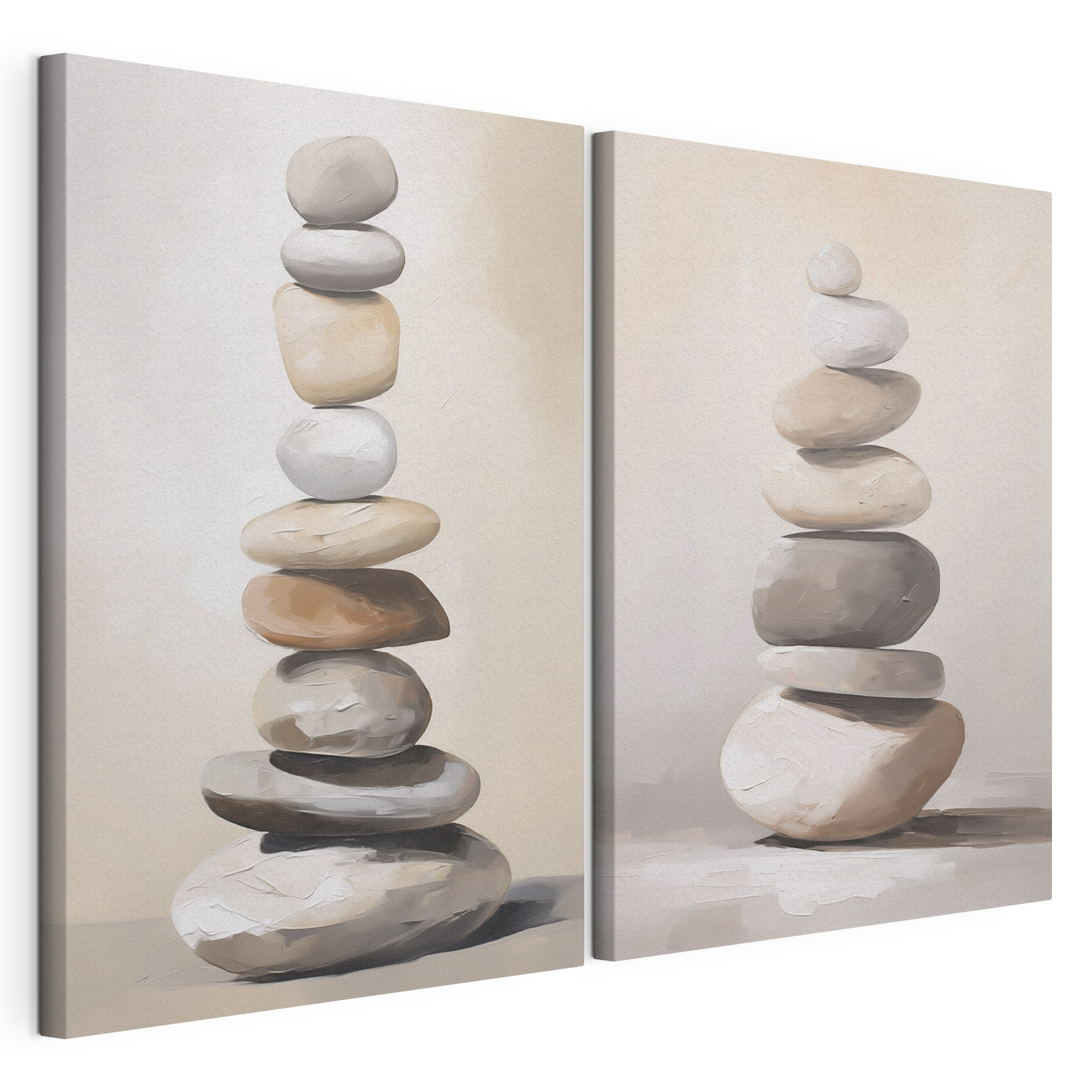Painting of a stack of rocks